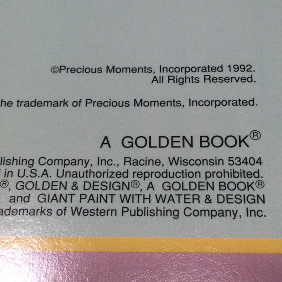 Precious Moments Giant Paint With Water Book - Picture 3 of 3